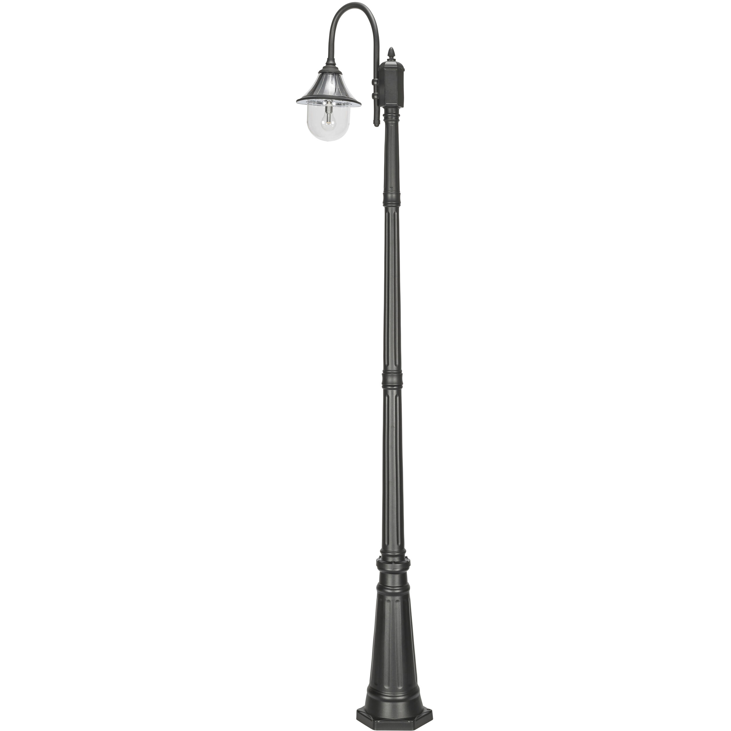 Orion 1 Light 94.63 inch Black Post Light, Solar